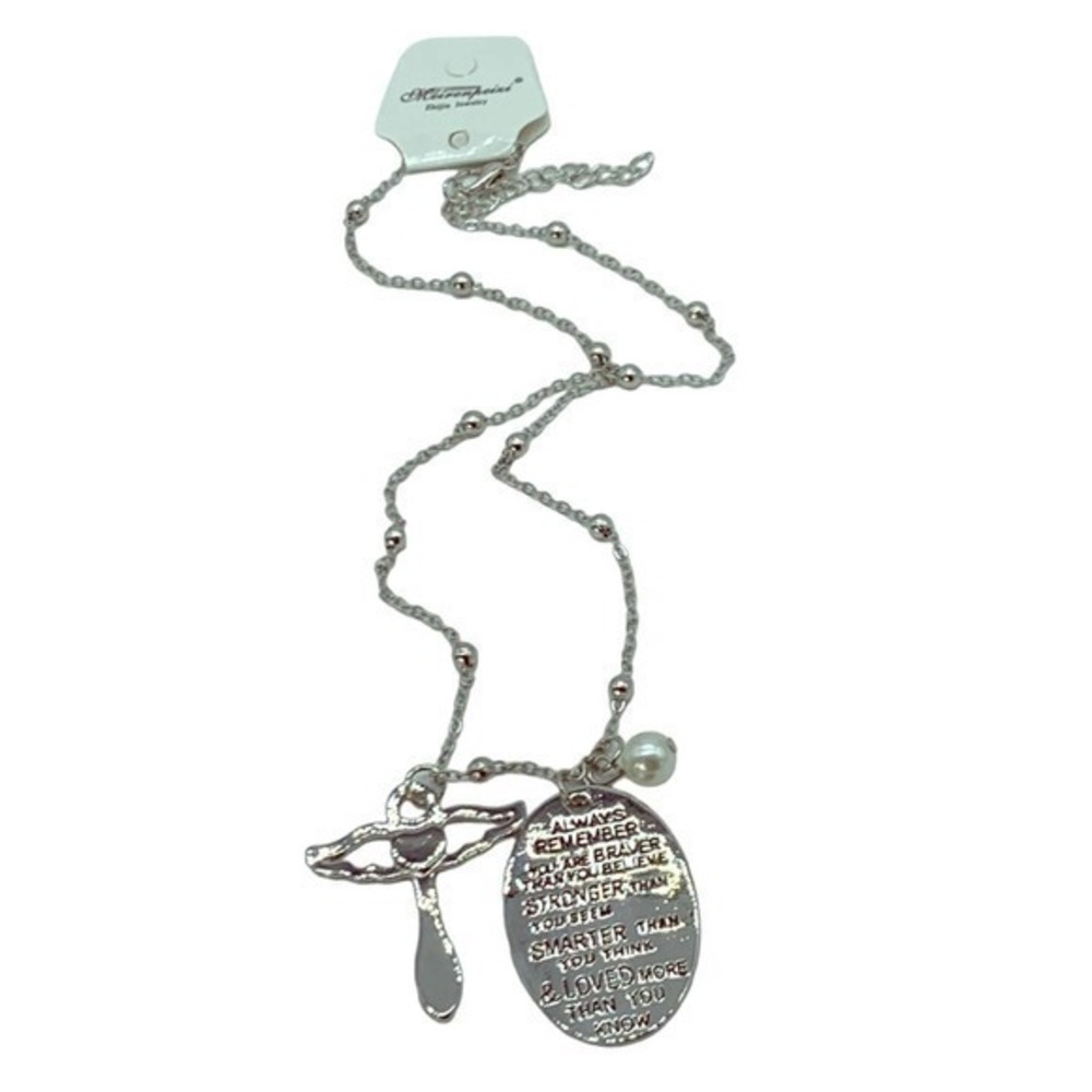 New Braver&Stronger inspirational fashion necklace
